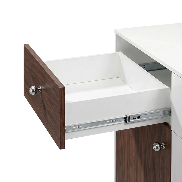 Ebco Sleek Telescopic Drawer Channel, Regular Close, 35 Kg Capacity, Zinc